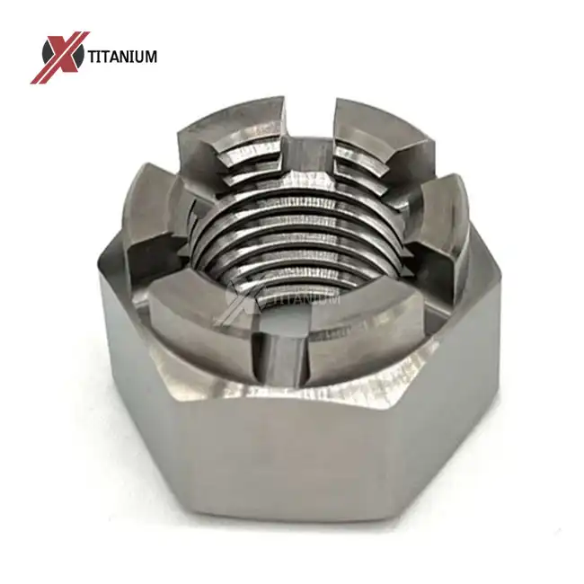 Titanium Hexagon Slotted And Castle Nuts